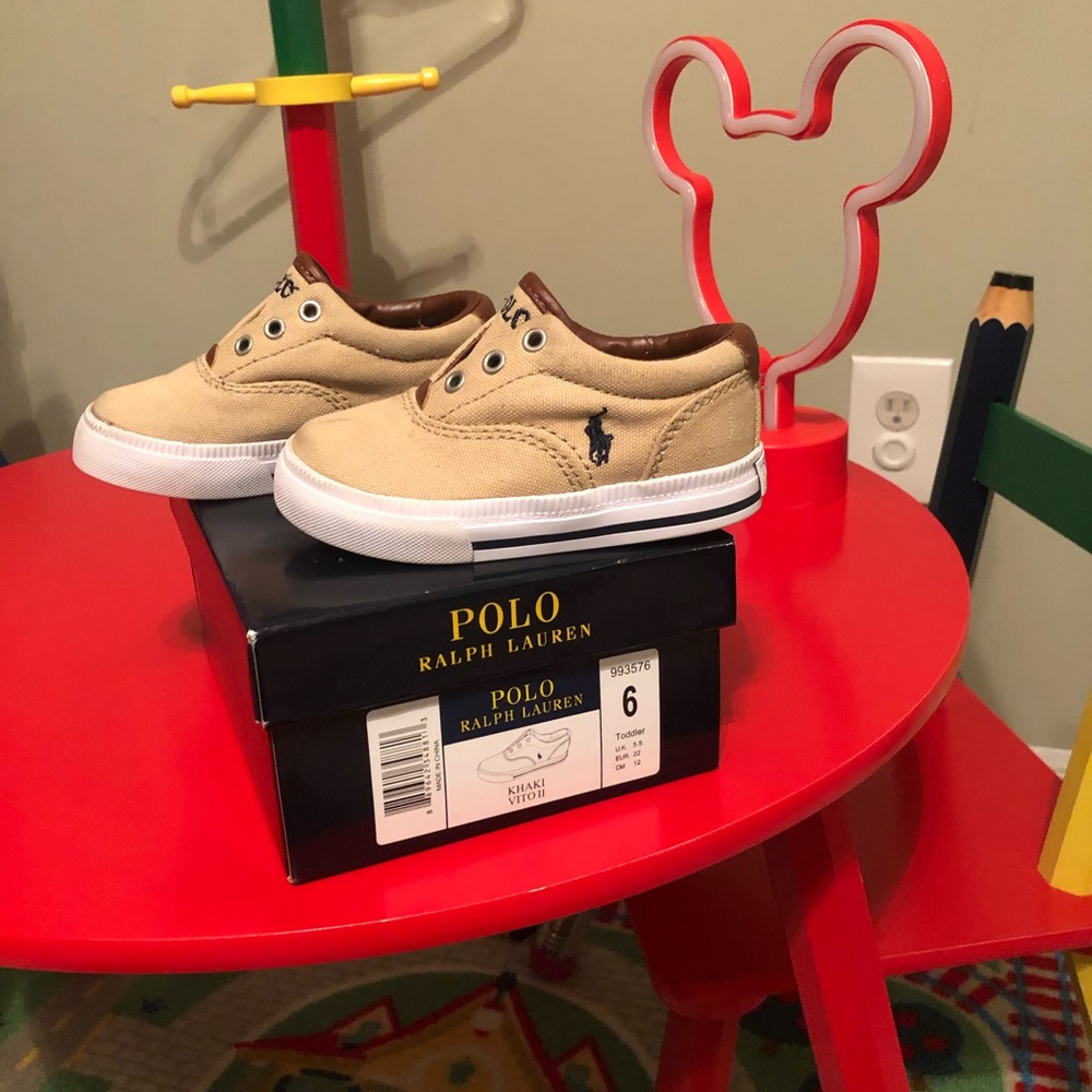 Gently used Ralph Lauren shoes.